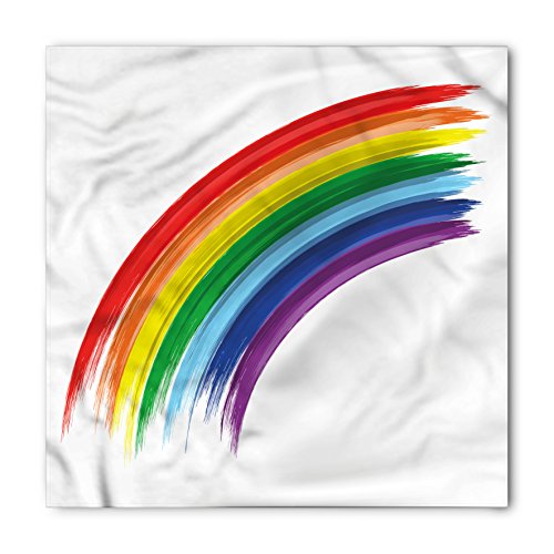 Lunarable Rainbow Bandana, Pride Week Love Freedom, Unisex Head and Neck Tie
