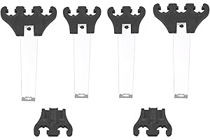 YUCHENSHLP 1 Set Black Chrome Universal Spark Plug Wire Looms 7/8/9mm Separator Fits For Chevy Ford