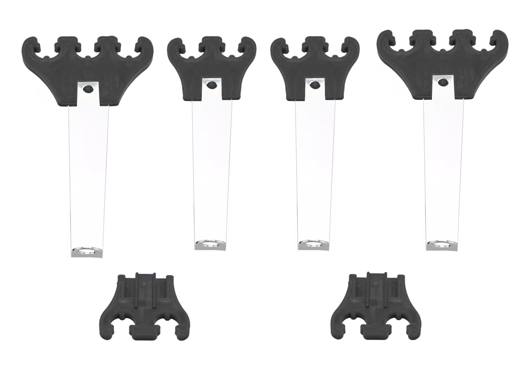 Photo 1 of 1 Set Black Chrome Universal Spark Plug Wire Looms 7/8/9mm Separator Fits For Chevy Ford