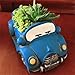 Ascrafter Car Flower Pot Succulent Plant Containers (Blue)