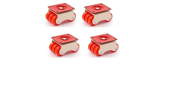 SHAKS TRADERS Heavy Duty Six Wheel Castor Wheels Pack of (4)