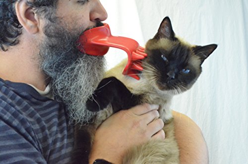 Lickem-Tongue-Cat-Brush-Scratcher-Fairly-Odd-Novelties-Funny-Novelty-White-Elephant-Gag-Gift-For-Cat-Lovers