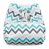 Mama Koala One Size Pocket Cloth Diaper, Grey Chevron