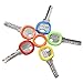 eBoot 24 Pack Key Identifier Rings Plastic Key Cap Sleeve Rings 8 Colors