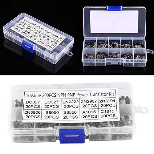 200pcs 10 Values Silicon Transistors Assortment BC337, BC327, 2N2222, 2N2907, 2N3904, 2N3906 - Thumbnail 6