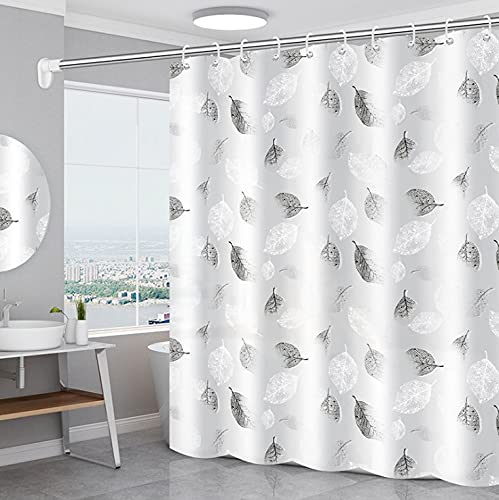 mumbi Shower Curtain Shower Curtains 180 x 200 cm Bath Curtain Replacement Curtain Leaves 180 x 200 cm
