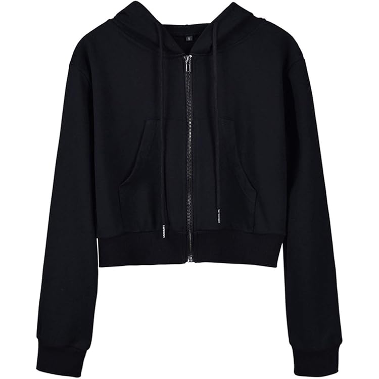 Aonoapll Women Knitted Zip Up Crop Hoodies Ribbed Knit Long Sleeve