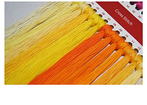 Cross Stitch Embroidery Starter Kit including 14 Count 13"x20" classic reserve Aida colored threads and tools Poppy Flowers(No Frame) (14ct)