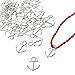 Cosmos ® 50 Pcs Anchor Sign Charms Pendants Jewelry Making Accessory