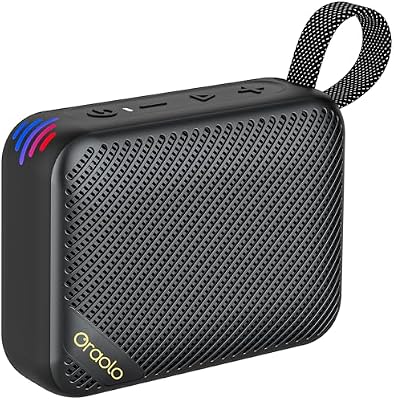 Coluna Bluetooth portátil, colunas Bluetooth sem fios 5.4, IPX7 impermeável, coluna estéreo, autonomia 24H, entrada com cartão AUX&TF, coluna compacta sem fios para campismo, viagens