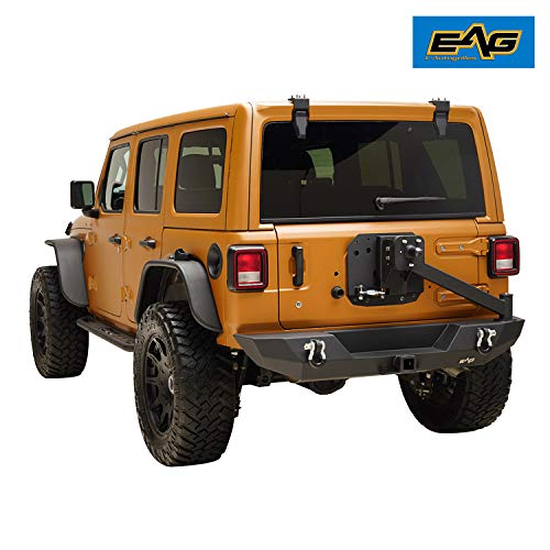 EAG Rear Bumper with Tire Carrier and Tire Adapter Fit for 1821
