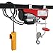 F2C 440LBS Overhead Lift Electric Hoist Crane Industrial Commercial Chain Winch Wire Cable Hoist Garage Auto Shop W/Remote Control