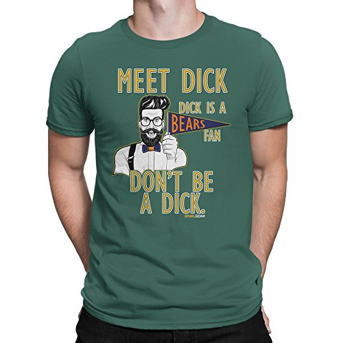 Rival Gear Green Bay Packers Fan T-Shirt, Don't Be a Dick by (2XL)