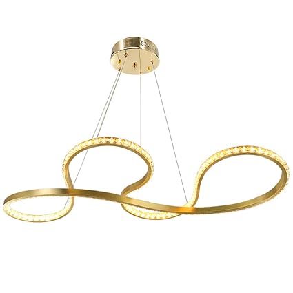 Amazon Com Knaxa Modern Crystal Pendant Lights Chandelier With