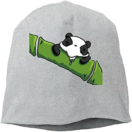 SADCPO Drooling Panda Unisex Cool Beanie Watch CapFashion Ski Cap Warm Slouchy Beanie Ash