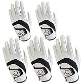 Finger Ten Golf Gloves Men Left Right Cabretta Leather 5 Pack All Weather view 1