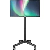 AX WABER Mobile TV Stand for 23-60 Inch LCD LED Flat/Curved Panel Screen TVs, Rolling TV Cart Holds up to 88Lbs Rolling TV Mo