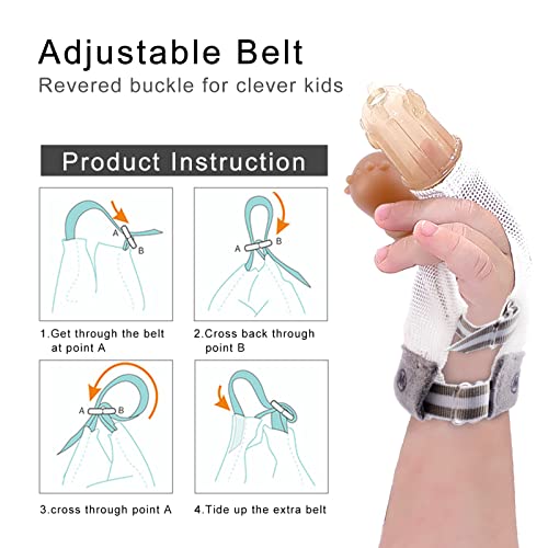 Thumb Sucking Stopper Guard - Adjustable Silicone Thumb Guard For Babies & Children