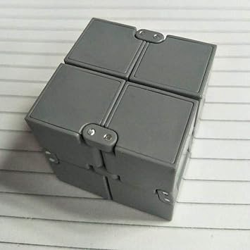 ellaroom Smart Magic Cube Stress Relief Anti Anxiety Puzzle Variants Galaxy ADHD Fidget Toy(None Gray)