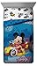 Disney Junior Mickey Mouse Roadster Racers Twin Comforter - Super Soft Kids Reversible Bedding Features Mickey Mouse - Fade Resistant Polyester Microfiber Fill (Official Disney Product)