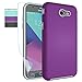 Galaxy J7 V 2017 Case,Galaxy J7 Perx Case,Galaxy J7 Prime/ J7 Sky Pro/Halo Case with Screen Protector,NiuBox Dual Layer Armor Shock Absorption Protective Phone Case for Samsung Galaxy J7V 2017-Purple