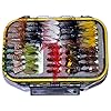 Double-Side-Waterproof-Pocketed-Fly-Box-Packed-with-100-Assorted-Dry-Flies-Fishing-Package