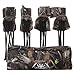 REDCAMP 5-Pack Tripod Hunting Chairs Set for Blinds, Portable Folding Hunting Stool with Back, Camo Fishing Chair Set for Camping Hiking
