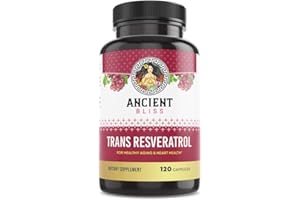 Ancient Bliss Resveratrol Powerful Antioxidant Supplement with Green Tea, Grape Seed Extract, Cardiovascular, Vitality & Immune Support Supplement for Men & Women