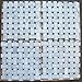 Stone Center Online Carrara White Marble 1x2 Basketweave Mosaic Tile w/Nero Marquina Black Dots Polished Kitchen Bath Wall Floor Backsplash Shower (1 Sheet)