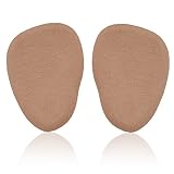 Mintfoot Felt Metatarsal Pads - 2 Pieces - Fabric Covered Foot Cushions - One Size - Rapid Pain Relief