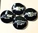 JDM WORLD 4pcs. 2014-2017 Chevy Suburban Tahoe Silverado 1500 Center Caps 9596403 Wheel Center Cap Black with CHROME Bowtie Logo for GM Truck SUV New