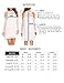 ACEVOG Women's Cold Shoulder Lace Chiffon Mini Patchwork Loose Casual Dress,White,Large
