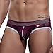 Arjen Kroos Men's Jock Strap Sexy Underwear Mesh Gym Jockstrap(3 Pack),B1-ak7003-black/Gray/Purple,Medium