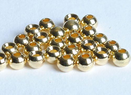 Tungsten Beads for Fly Tying - 25 Pack (Gold, 3.8 mm (5/32"))