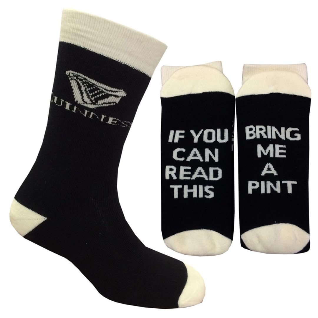 Guinness Black/Cream-inchBring me a pint-inch socks, 43657