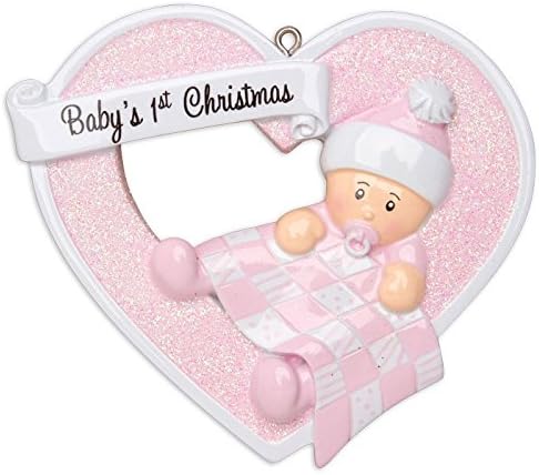 Baby's First Christmas Girl 1st Christmas Personalized Christmas Ornament You Personalized (DIY)