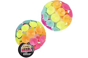 Chochkees Light-Up Suction Cup Throwing Balls, Party Favors for Boys and Girls, 3" Inch Ball (76.2 mm)