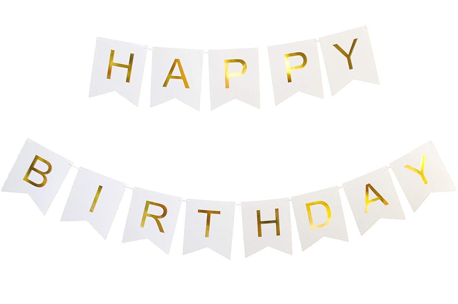 Party Buzz Happy Birthday Large Banner White Amazon In Toys