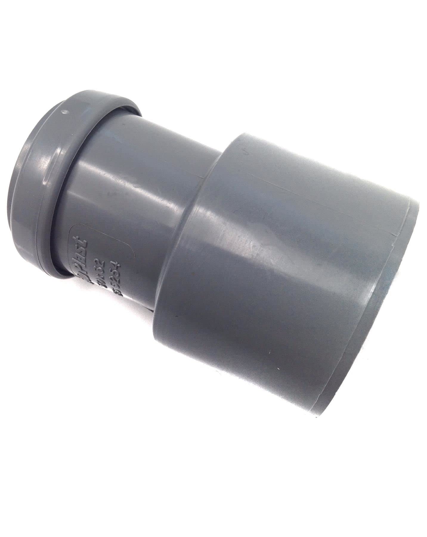 FLOPLAST 50mm x 32mm Grey Pushfit Waste Pipe Reducer - Pack of 2