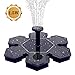 Solar Fountain, Solar Birdbath Fountain, Solar fountain Pump, 1.5W Solar Panel Kit Submersible Water Pump, Water Fountain Pump for Pool, Pond, Garden, Fish Tank, Aquarium