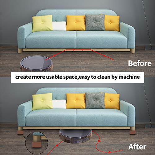 Ezprotekt 1.2 Inch Square Bed Risers HeavyDuty Furniture Risers Table