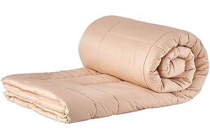 Sleep & Beyond 86-Inch by 86-Inch Organic Merino Wool Comforter, Full/Queen, Ivory