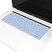 TOP CASE - Release 2017 & 2016 Macbook Pro 15 Case 2 in 1, Rubberized Hard Case + Keyboard Cover for MacBook Pro 15-inch A1707 with Touch Bar ( Release 2017 & 2016 ) - Serenity Blue