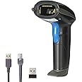 Laser 2.4G Wireless 1D Bar Code Scanners Readers for Computers PC Laptop, UNIDEEPLY Barcode Handheld, Hand Scanning Label UPC EAN Reader Gun Cordless Retails, Black