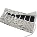 Damero New Canvas Pencil Wrap Case, Pencils Roll Hold for 72 Colored Pencils (NO Pencils Included), Crochet Hooks and Gadgets, Newspaper, 72 Capacity