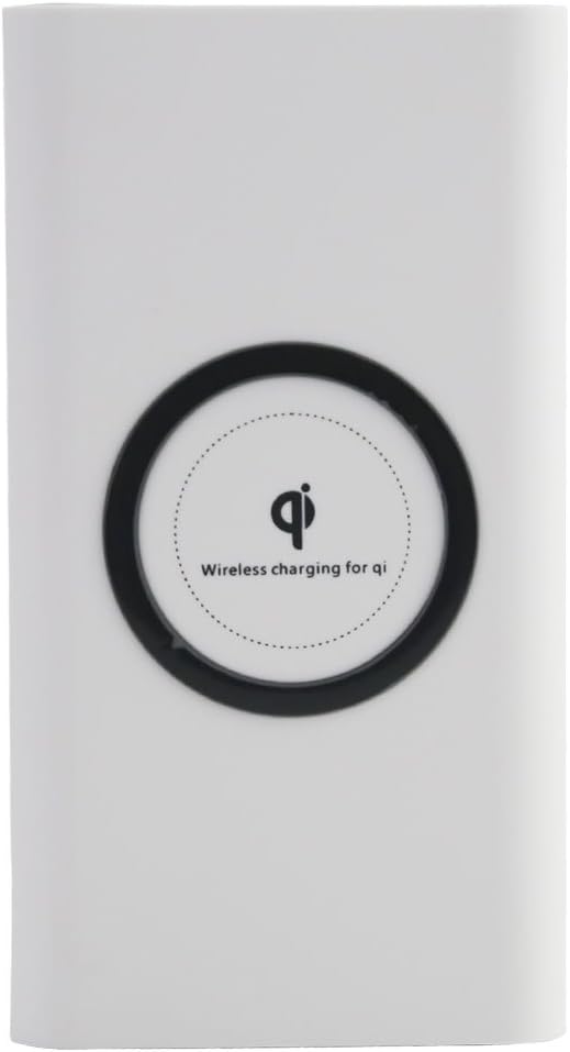 Wireless Power Bank,HARBOR 10000mAh Portable Power Bank,Fast Wireless Power Bank 2 in 1 Charging, Wireless External Battery Charger for Standard Charge for iPhone X/8/8 Plus (WHITE)