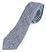 Men's Wool Knit Skinny Necktie Tie - Navy