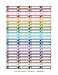 INKtropolis Monthly Rainbow Yoga Fitness Planner Stickers Compatible with Erin Condren Vertical Life Planner 8.5x11 inches