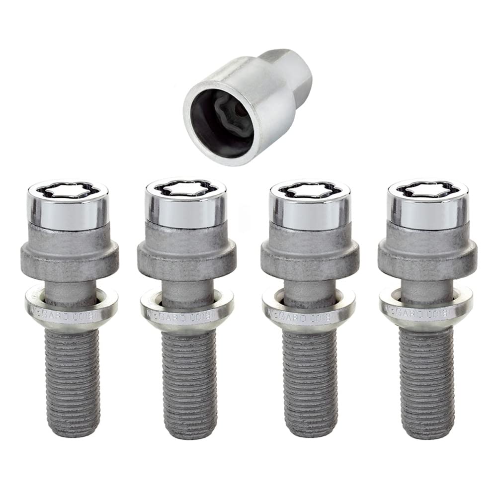 28032SU Wheel Lock Bolts SU M14 x 1,5, radius seat, shaft length 34,5 mm, Overall length 57,4 mm, He