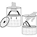 Planetary Design Airscape Glass Coffee and Food Storage Canister, 64 oz - Patented Airtight Lid Preserves Food Freshness - Two Way Valve Releases CO2